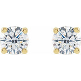 14K Yellow 1/2 CTW Lab-Grown Diamond Earrings