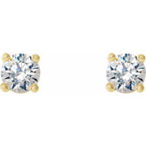 14K Yellow Gold 1/3 CTW Lab-Grown Diamond 4-Prong Stud Earrings