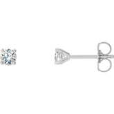 14K White Gold 1/3 CTW Lab-Grown Diamond 4-Prong Stud Earrings