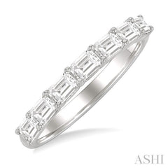 1 Ctw East-West Emerald Cut Diamond Fashion Band in 14K White Gold 1 Ctw East-West Emerald Cut Diamond Fashion Band in 14K White Gold