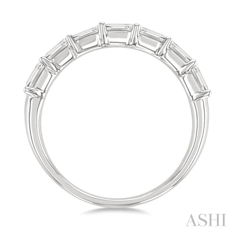 1 Ctw East-West Emerald Cut Diamond Fashion Band in 14K White Gold 1 Ctw East-West Emerald Cut Diamond Fashion Band in 14K White Gold