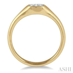 1/6 Ctw Cushion Shape Lovebright Diamond Ring in 14K Yellow and White Gold 1/6 Ctw Cushion Shape Lovebright Diamond Ring in 14K Yellow and White Gold