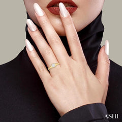 1/6 Ctw Cushion Shape Lovebright Diamond Ring in 14K Yellow and White Gold 1/6 Ctw Cushion Shape Lovebright Diamond Ring in 14K Yellow and White Gold