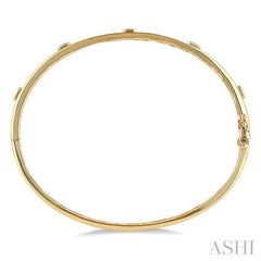 1 1/2 ctw Bezel Set Emerald Cut Diamond Bangle in 14K Yellow Gold 1 1/2 ctw Bezel Set Emerald Cut Diamond Bangle in 14K Yellow Gold