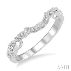 1/6 ctw Round Cut Diamond Wedding Band in 14K White Gold 1/6 ctw Round Cut Diamond Wedding Band in 14K White Gold