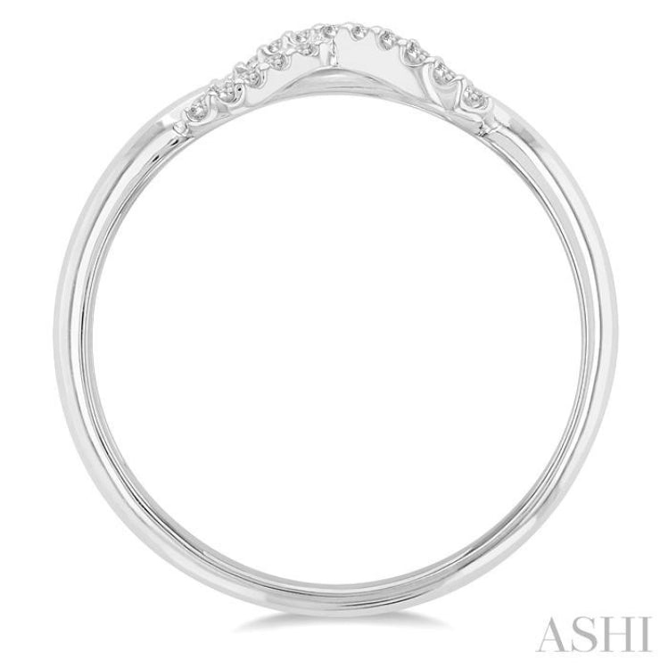 1/10 Ctw Infinity Petite Round Cut Diamond Fashion Ring in 10K White Gold 1/10 Ctw Infinity Petite Round Cut Diamond Fashion Ring in 10K White Gold
