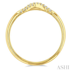 1/10 Ctw Infinity Petite Round Cut Diamond Fashion Ring in 10K Yellow Gold 1/10 Ctw Infinity Petite Round Cut Diamond Fashion Ring in 10K Yellow Gold