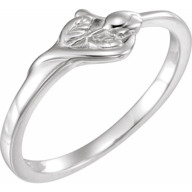 Sterling Silver Unblossomed Chastity Ring Size 8 Sterling Silver Unblossomed Chastity Ring Size 8