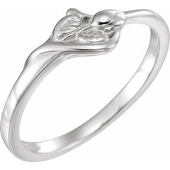 Sterling Silver Unblossomed Chastity Ring Size 8 Sterling Silver Unblossomed Chastity Ring Size 8