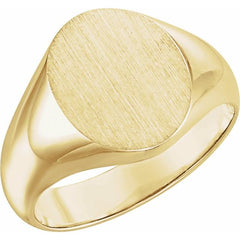 10K Yellow Oval Signet Ring 10K Yellow Oval Signet Ring