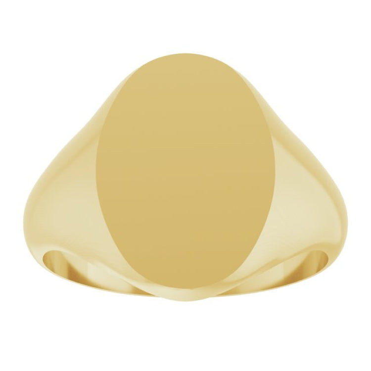 10K Yellow Oval Signet Ring 10K Yellow Oval Signet Ring