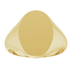 10K Yellow Oval Signet Ring 10K Yellow Oval Signet Ring