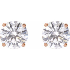 14K Rose 2  1/2 CTW Lab-Grown Diamond Earrings 14K Rose 2  1/2 CTW Lab-Grown Diamond Earrings