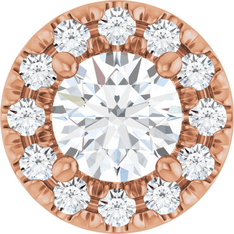 14K Rose 1/3 CTW Lab Grown Diamond Pendant 14K Rose 1/3 CTW Lab Grown Diamond Pendant