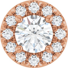 14K Rose 1/3 CTW Lab Grown Diamond Pendant 14K Rose 1/3 CTW Lab Grown Diamond Pendant