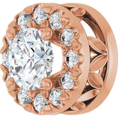 14K Rose 1/3 CTW Lab Grown Diamond Pendant 14K Rose 1/3 CTW Lab Grown Diamond Pendant