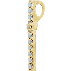 14K Yellow .06 CTW Lab-Grown Diamond Petite Cross Pendant 14K Yellow .06 CTW Lab-Grown Diamond Petite Cross Pendant