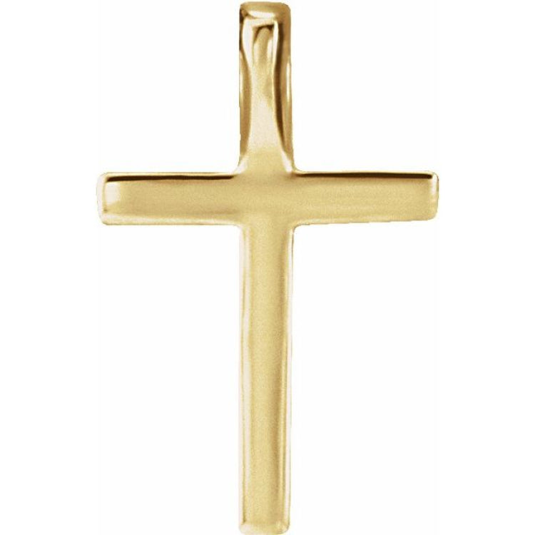 14K Yellow .06 CTW Lab-Grown Diamond Petite Cross Pendant 14K Yellow .06 CTW Lab-Grown Diamond Petite Cross Pendant