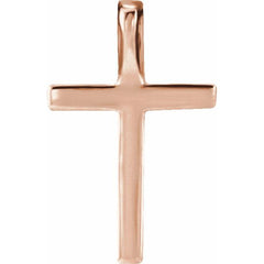 14K Rose .06 CTW Lab-Grown Diamond Petite Cross Pendant 14K Rose .06 CTW Lab-Grown Diamond Petite Cross Pendant