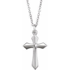 Sterling Silver Cross 18" Necklace Sterling Silver Cross 18" Necklace