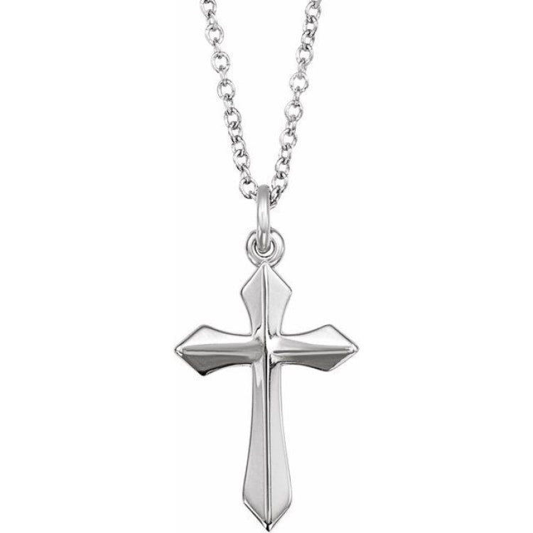 Sterling Silver Cross 18" Necklace Sterling Silver Cross 18" Necklace
