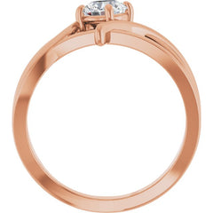 14K Rose 1/2 CT Lab-Grown Diamond Ring 14K Rose 1/2 CT Lab-Grown Diamond Ring