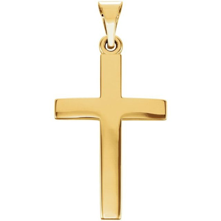 18K Yellow Gold-Plated Sterling Silver Cross Pendant 18K Yellow Gold-Plated Sterling Silver Cross Pendant