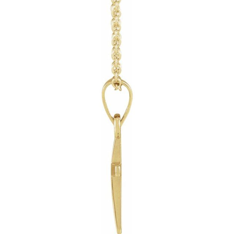 18K Yellow Gold-Plated Sterling Silver Cross 18" Necklace 18K Yellow Gold-Plated Sterling Silver Cross 18" Necklace