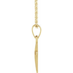 18K Yellow Gold-Plated Sterling Silver Cross 18" Necklace 18K Yellow Gold-Plated Sterling Silver Cross 18" Necklace