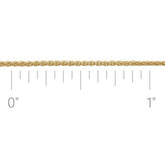 14K Yellow Gold-Filled 2.4 mm Wheat Chain by the Inch