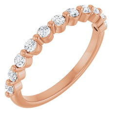 14K Rose 1/2 CTW Lab-Grown Diamond Anniversary Band 14K Rose 1/2 CTW Lab-Grown Diamond Anniversary Band
