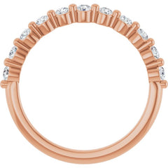 14K Rose 1/2 CTW Lab-Grown Diamond Anniversary Band 14K Rose 1/2 CTW Lab-Grown Diamond Anniversary Band