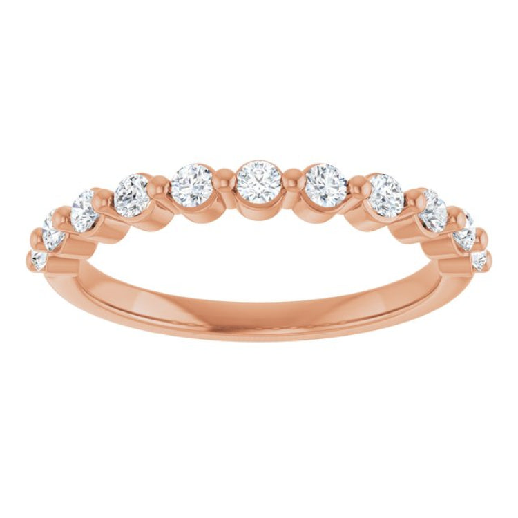 14K Rose 1/2 CTW Lab-Grown Diamond Anniversary Band 14K Rose 1/2 CTW Lab-Grown Diamond Anniversary Band