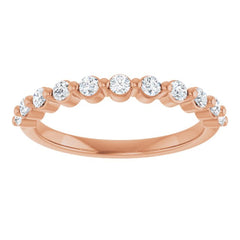 14K Rose 1/2 CTW Lab-Grown Diamond Anniversary Band 14K Rose 1/2 CTW Lab-Grown Diamond Anniversary Band