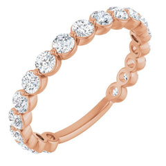 14K Rose 1 1/6 CTW Lab-Grown Diamond Anniversary Band 14K Rose 1 1/6 CTW Lab-Grown Diamond Anniversary Band