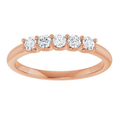 14K Rose 1/3 CTW Lab-Grown Diamond Anniversary Band 14K Rose 1/3 CTW Lab-Grown Diamond Anniversary Band