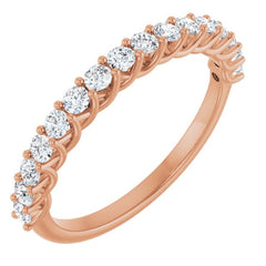 14K Rose 1/2 CTW Lab-Grown Diamond Anniversary Band 14K Rose 1/2 CTW Lab-Grown Diamond Anniversary Band