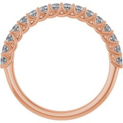 14K Rose 1/2 CTW Lab-Grown Diamond Anniversary Band 14K Rose 1/2 CTW Lab-Grown Diamond Anniversary Band