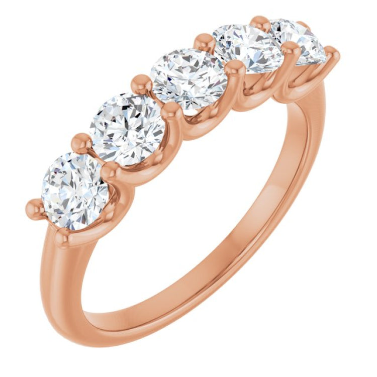14K Rose 1 1/3 CTW Lab-Grown Diamond Anniversary Band 14K Rose 1 1/3 CTW Lab-Grown Diamond Anniversary Band