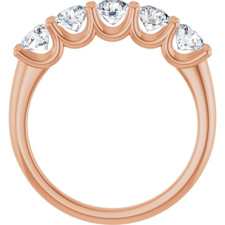 14K Rose 1 1/3 CTW Lab-Grown Diamond Anniversary Band 14K Rose 1 1/3 CTW Lab-Grown Diamond Anniversary Band