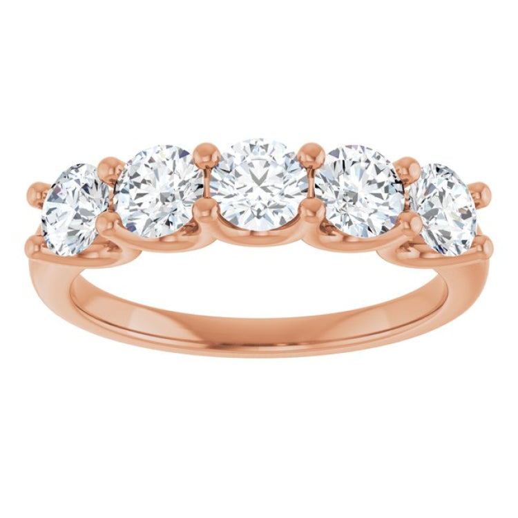 14K Rose 1 1/3 CTW Lab-Grown Diamond Anniversary Band 14K Rose 1 1/3 CTW Lab-Grown Diamond Anniversary Band