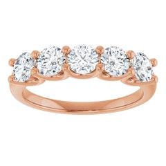 14K Rose 1 1/3 CTW Lab-Grown Diamond Anniversary Band 14K Rose 1 1/3 CTW Lab-Grown Diamond Anniversary Band