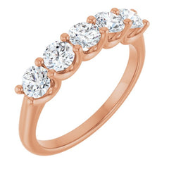 14K Rose 1 CTW Lab-Grown Diamond Anniversary Band 14K Rose 1 CTW Lab-Grown Diamond Anniversary Band