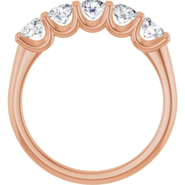 14K Rose 1 CTW Lab-Grown Diamond Anniversary Band 14K Rose 1 CTW Lab-Grown Diamond Anniversary Band