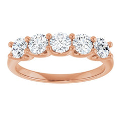 14K Rose 1 CTW Lab-Grown Diamond Anniversary Band 14K Rose 1 CTW Lab-Grown Diamond Anniversary Band