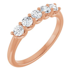 14K Rose 1/2 CTW Lab-Grown Diamond Anniversary Band 14K Rose 1/2 CTW Lab-Grown Diamond Anniversary Band