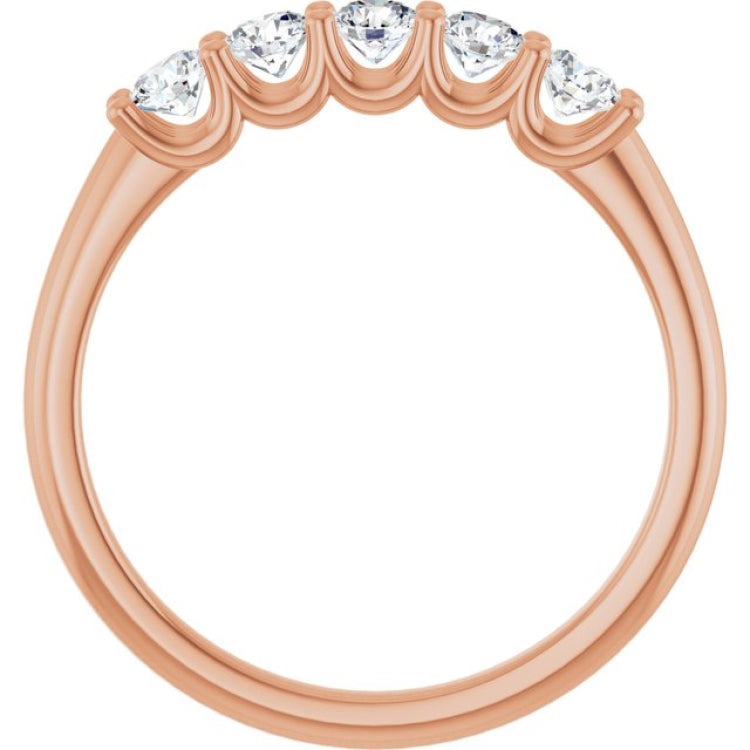 14K Rose 1/2 CTW Lab-Grown Diamond Anniversary Band 14K Rose 1/2 CTW Lab-Grown Diamond Anniversary Band