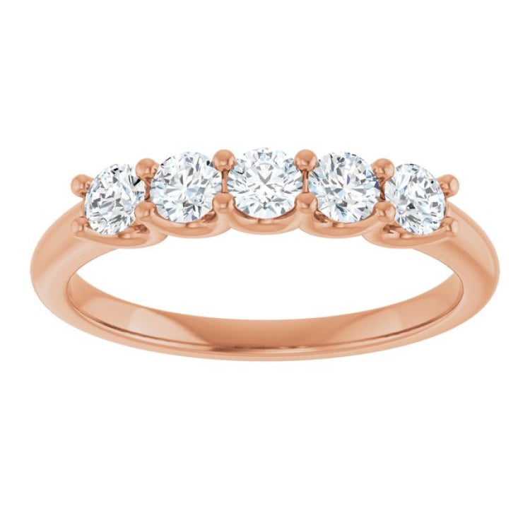 14K Rose 1/2 CTW Lab-Grown Diamond Anniversary Band 14K Rose 1/2 CTW Lab-Grown Diamond Anniversary Band