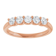14K Rose 1/2 CTW Lab-Grown Diamond Anniversary Band 14K Rose 1/2 CTW Lab-Grown Diamond Anniversary Band