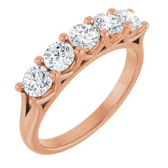14K Rose 1 CTW Lab-Grown Diamond Anniversary Band 14K Rose 1 CTW Lab-Grown Diamond Anniversary Band